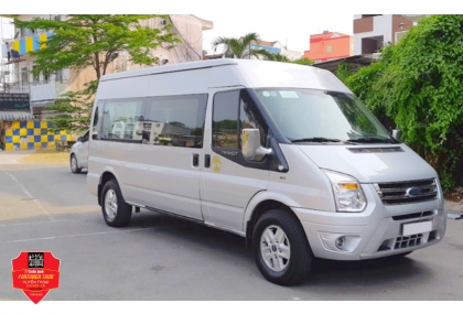 XE 16 CHỖ FORD TRANSIT ĐANG CHO THUÊ CỦA XEDULICHBACTRUNGNAM.COM